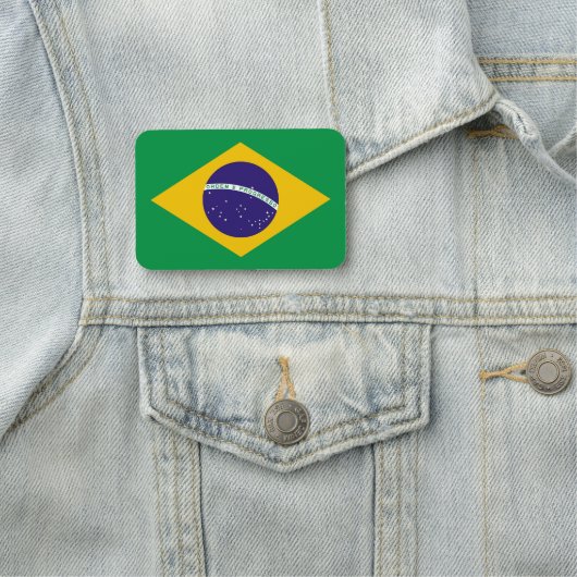 Porte-nom Nom patriotique avec drapeau du Brésil (En situation)