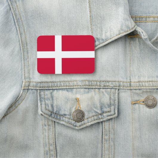 Porte-nom Nom patriotique avec drapeau du Danemark (En situation)