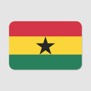 Porte-nom Nom patriotique avec drapeau du Ghana