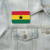 Porte-nom Nom patriotique avec drapeau du Ghana (En situation)