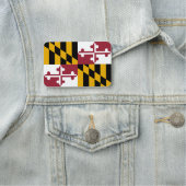 Porte-nom Nom patriotique avec drapeau du Maryland, USA (En situation)