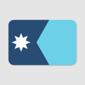 Porte-nom Nom patriotique avec drapeau du Minnesota (Devant)