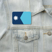 Porte-nom Nom patriotique avec drapeau du Minnesota (En situation)