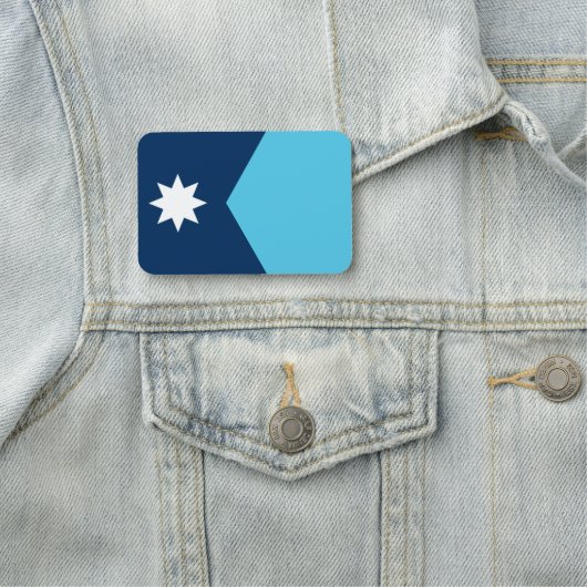 Porte-nom Nom patriotique avec drapeau du Minnesota (En situation)