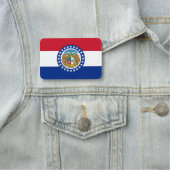 Porte-nom Nom patriotique avec drapeau du Missouri (En situation)