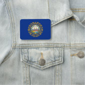 Porte-nom Nom patriotique avec drapeau du New Hampshire (En situation)