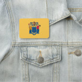 Porte-nom Nom patriotique avec drapeau du New Jersey (En situation)