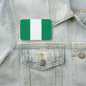Porte-nom Nom patriotique avec drapeau du Nigeria (En situation)