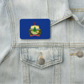 Porte-nom Nom patriotique avec drapeau du Vermont (En situation)