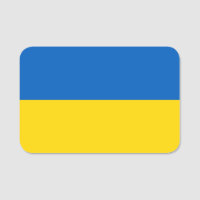 Nom patriotique avec drapeau d'Ukraine