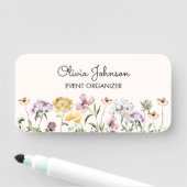 Porte-nom Nom personnalisé Fleur sauvage Jardin Floral (En situation)