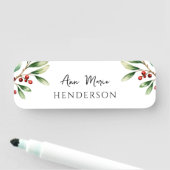 Porte-nom Nom personnalisé Noël hiver (En situation)