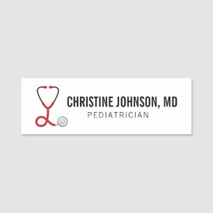Porte-nom Nom personnalisé Stethoscope Médicale Infirmi