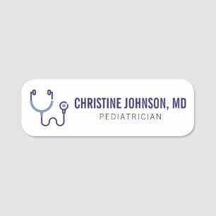 Porte-nom Nom personnalisé Stethoscope Médicale Infirmi