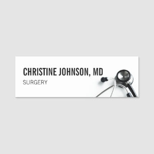 Porte-nom Nom personnalisé Stethoscope Médicale Infirmi