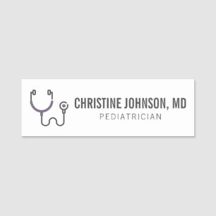 Porte-nom Nom personnalisé Stethoscope Médicale Infirmi