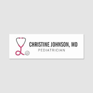 Porte-nom Nom personnalisé Stethoscope Médicale Infirmi
