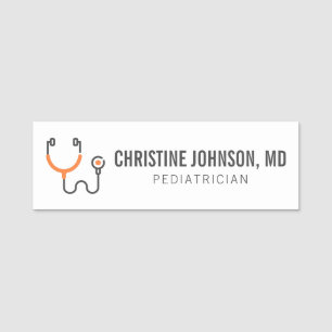 Porte-nom Nom personnalisé Stethoscope Médicale Infirmi