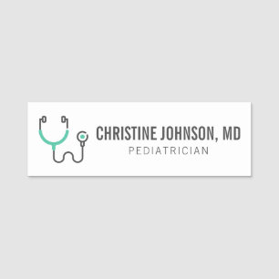 Porte-nom Nom personnalisé Stethoscope Médicale Infirmi
