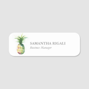 Porte-nom Nom Tag Modèle Professionnel Ananas