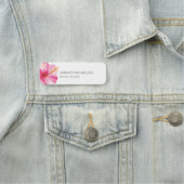 Porte-nom Nom Tag Modèle Professionnel Flower (En situation)