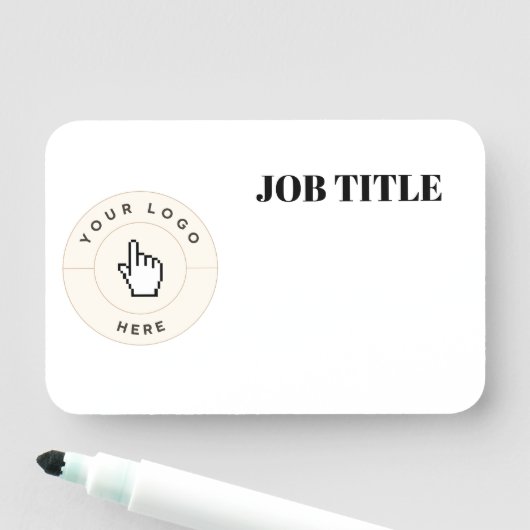 Porte-nom NOUVEAUTÉ ! Balise de nom - Effacement sec - Recta (En situation)