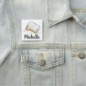 Porte-nom Nouvelle-Orléans Beignet Pastry Mardi Gras Café NO (En situation)