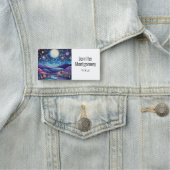 Porte-nom Nuit lunaire Big Moon Paysage (En situation)