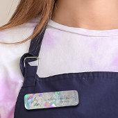 Porte-nom Numéro de logo Iridescente moderne