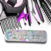 Porte-nom Numéro de logo Iridescente moderne