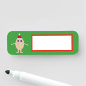 Porte-nom Oeuf de Noël amusant (En situation)