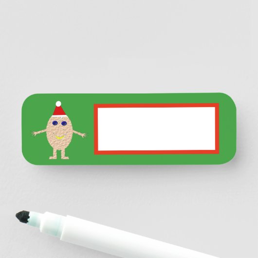 Porte-nom Oeuf de Noël amusant (En situation)