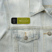 Porte-nom Olive moderne Vert foncé & Noir : Professional Chi (En situation)