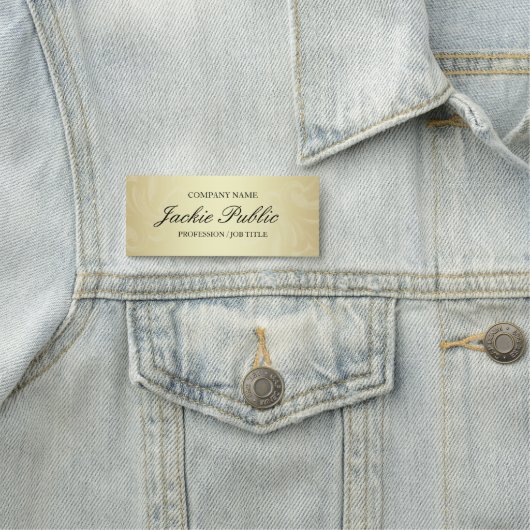 Porte-nom Or professionnel  (En situation)