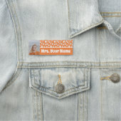 PORTE-NOM ORANGE ADORABLE ET GHOSES BLANCS (En situation)