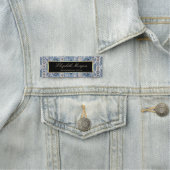 Porte-nom Oriental Antique Bleu Kilim Rug (En situation)