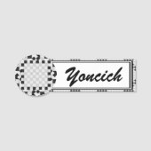 Porte-nom Pad d'échecs par Kenneth Yoncich (Devant)