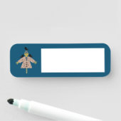 Porte-nom Paille d'Halloween Scarecrow et Ravens (En situation)