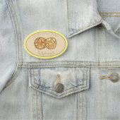 Porte-nom Pancake Flapjacks Johnnycakes Petit déjeuner (En situation)