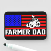 Porte-nom Papa agriculteur (En situation)