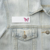 Porte-nom Papillon à fleurs avec Sakura rose (En situation)