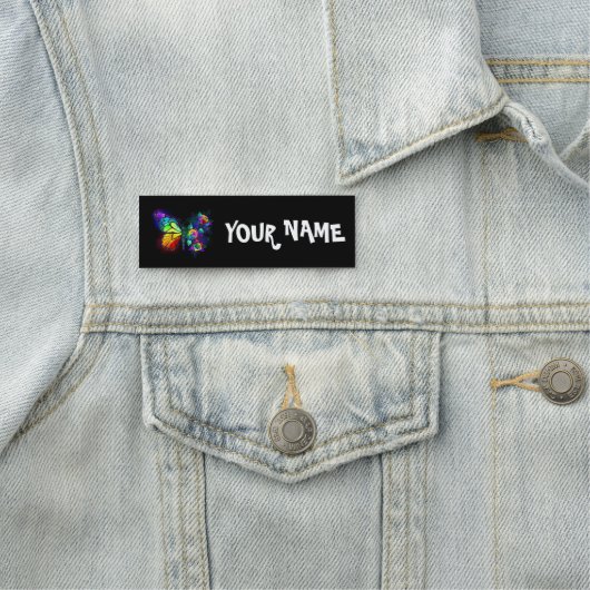 Porte-nom Papillon arc-en-ciel (En situation)