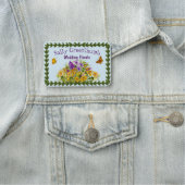 Porte-nom Papillons et fleurs (En situation)