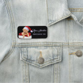 Porte-nom Parfait Beau chien de Noël mignon (En situation)