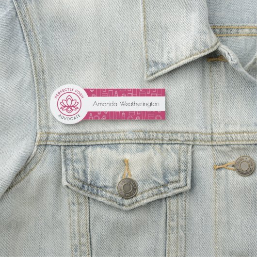 Porte-nom Parfaitement POSH (En situation)