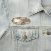 Porte-nom Parties scintillant en cuivre tendance en marbre o (En situation)