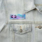 Porte-nom Parties scintillant Faux Lashes, Holographe maquil (En situation)