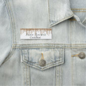 Porte-nom Parties scintillant Gold Drivers Custom Consultant (En situation)