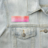 Porte-nom Pastel Foil Moderne Professionnel (En situation)
