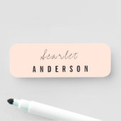 Porte-nom Pastel simple et moderne (En situation)